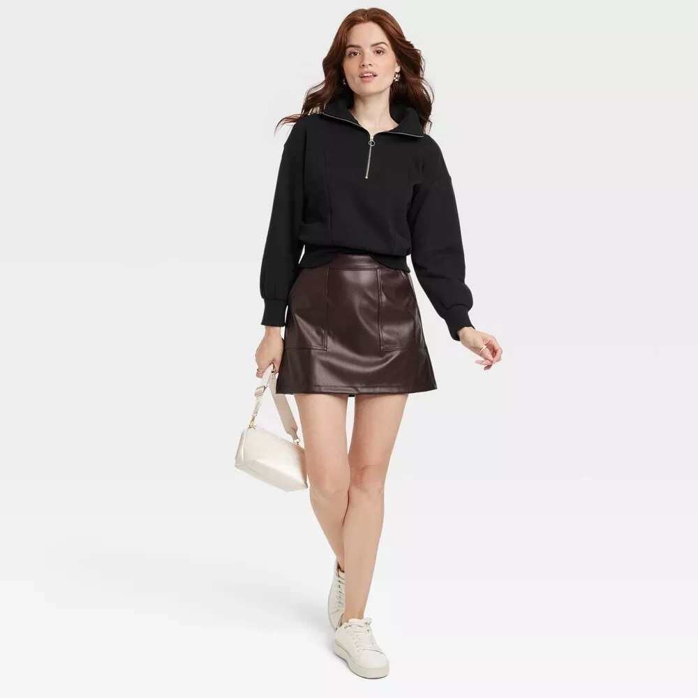 A New Day Quarter Zip Sweatshirt- L - Picture 3 of 7